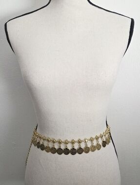 Gold Coin Chain Belt